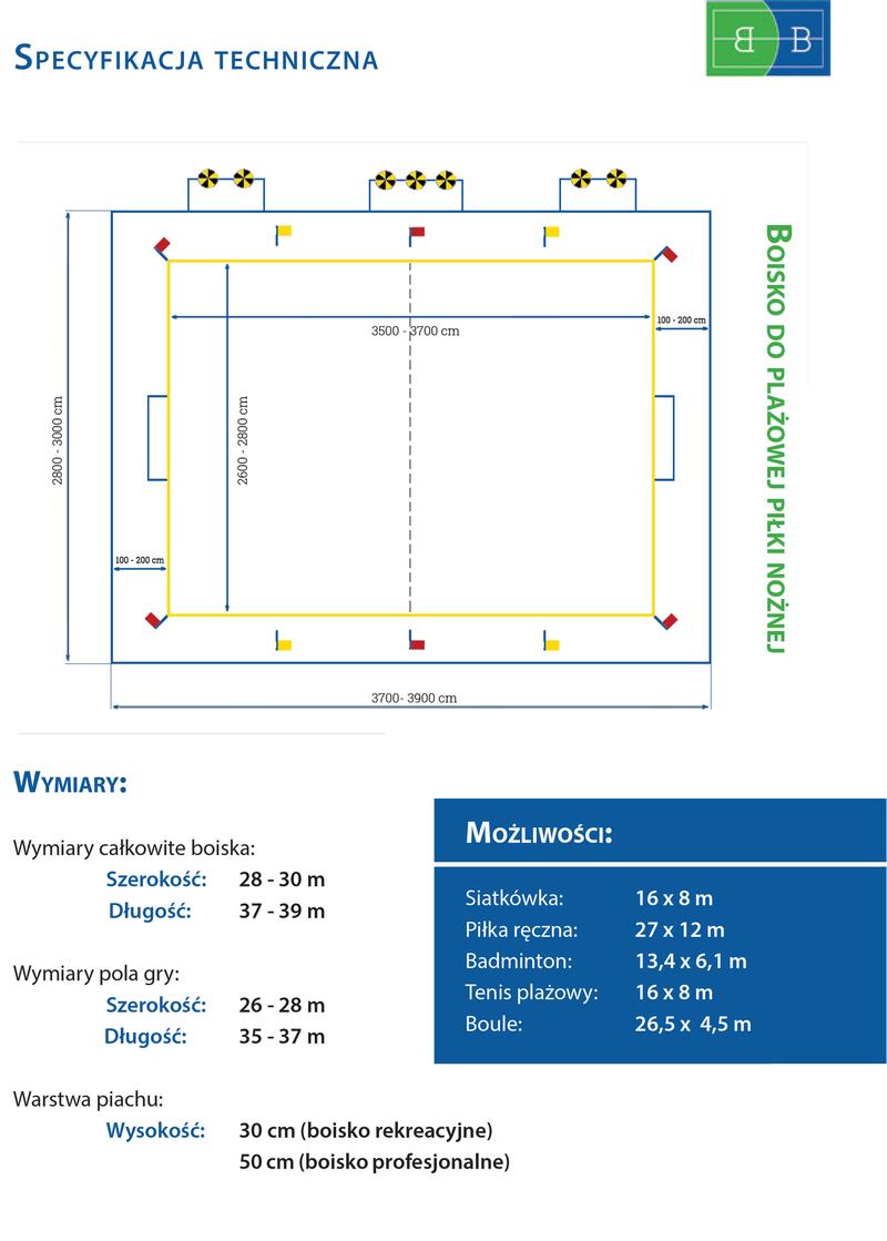 Budowa boiska do siatkówki plażowej