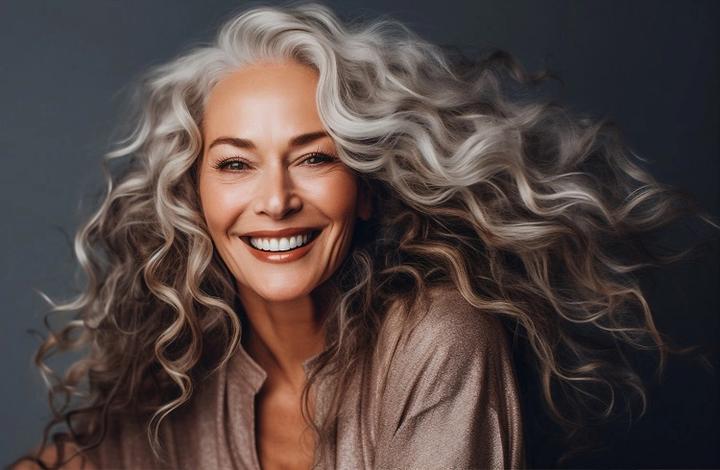 Stylizacja siwych włosów porady