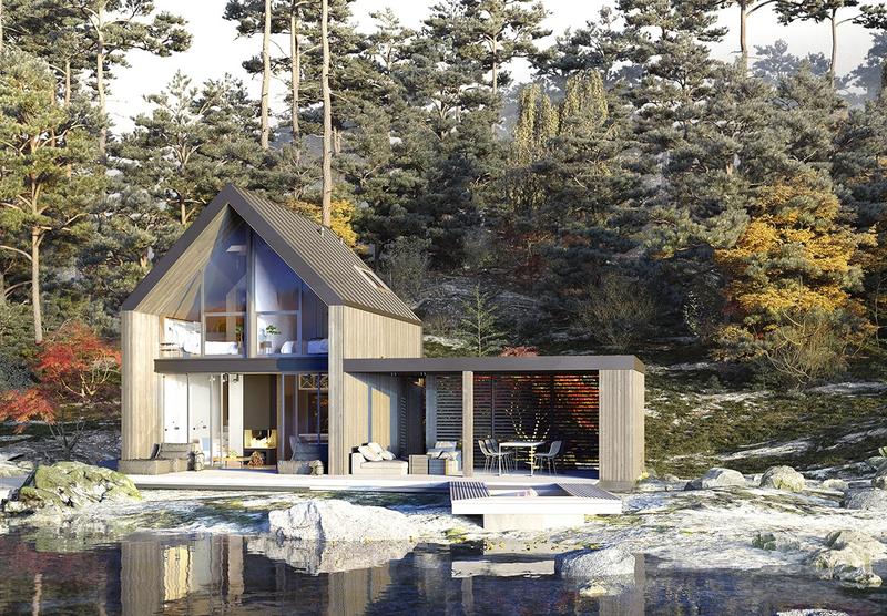 Domki drewniane na działce