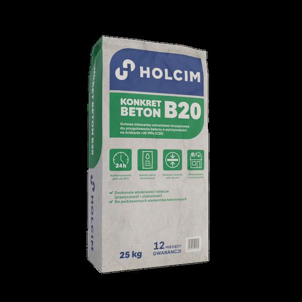 Ilość betonu w workach